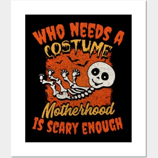 Halloween Motherhood Mom To Be Expecting Mother Posters and Art